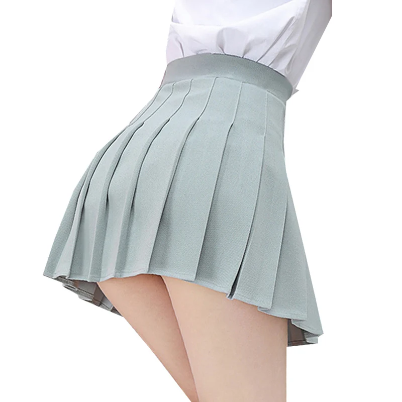 Top Trends: Without Shorts Women&#039;s Pleated Skirt Elastic High Waist Female Mini Skirts No Lining Ladies Girls Short Skirts Sexy A-line Skirt Shoppable Styles