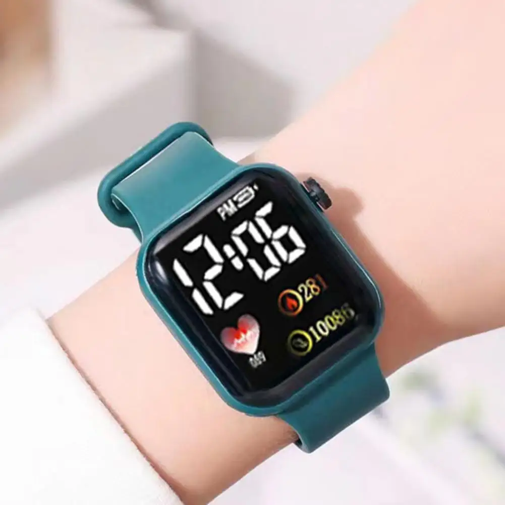 Top Trends: Electronic Wrist Watch LED Digital Smart Sport Watch Luminous Square Dial Kids Wristwatch For Children Birthday Gift Shoppable Styles