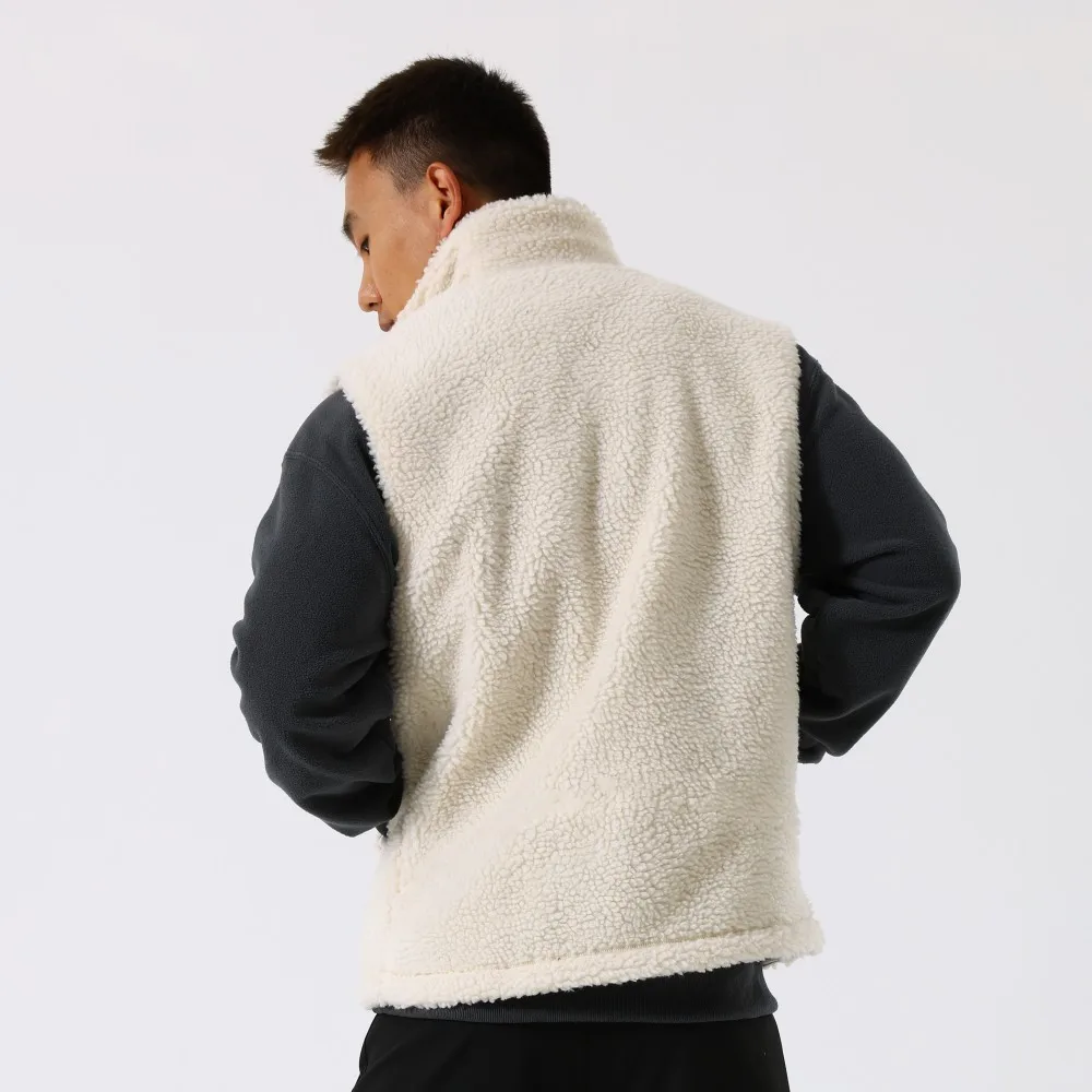 Top Trends: 2023 New Men&#039;s Trend Winter Thickened Lamb Fleece Coat Sports Casual Standing Collar Vest Loose Warm Zipper Jacket Shoppable Styles