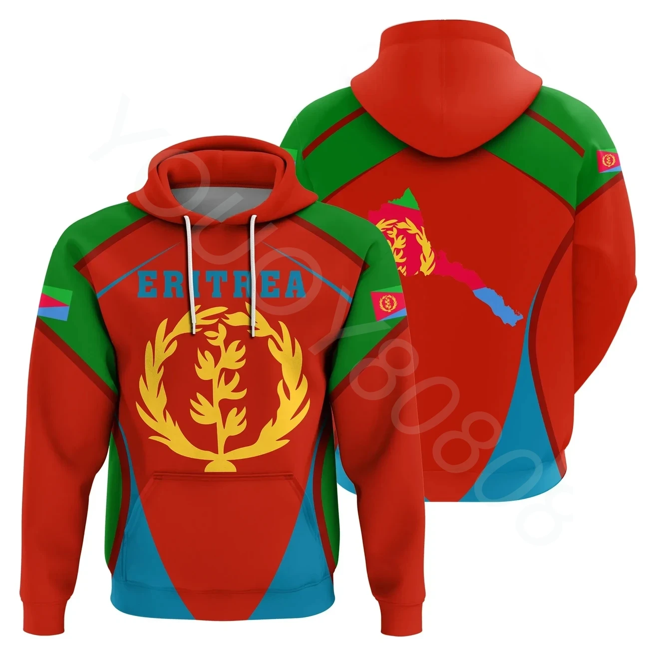 Top Trends: Men's Casual Hoodie Street Harajuku Print Sweatshirt African Zone Pullover Hoodie Special Sport Eritrean Zip Hoodie Shoppable Styles