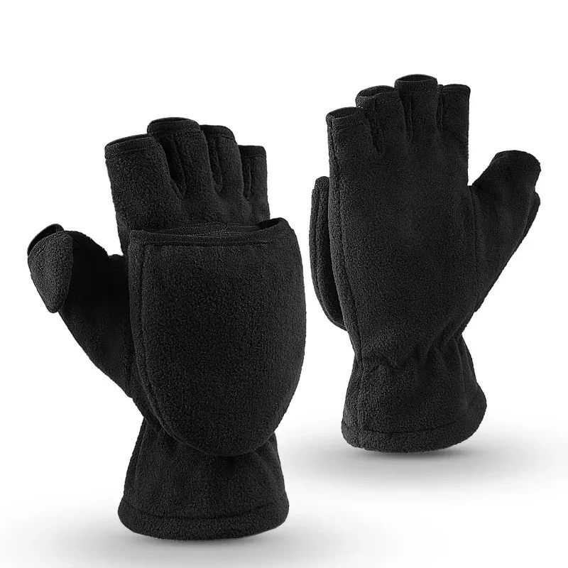 Top Trends: Winter Gloves 3M Thinsulate Fingerless Convertible Ski Gloves Mittens Windproof Cycling Gloves Fleece Warm For Men Women Shoppable Styles