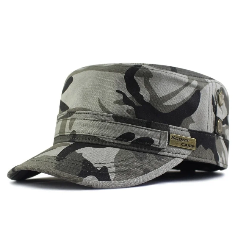 Top Trends: 2023 Spring Summer Big Head Baseball Hats Army Flat Cap Men Spring AUTUMMN Cotton Plus Size Military Hat 58-62cm Shoppable Styles