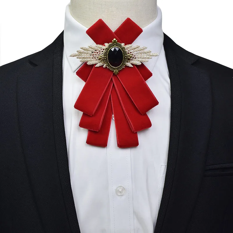 Top Trends: Vintage Velvet Bow Tie Fashion British Men's Women's Business Suit Collar Flowers Handmade Jewelry Men Wedding Accessories Gifts Shoppable Styles - Image 3