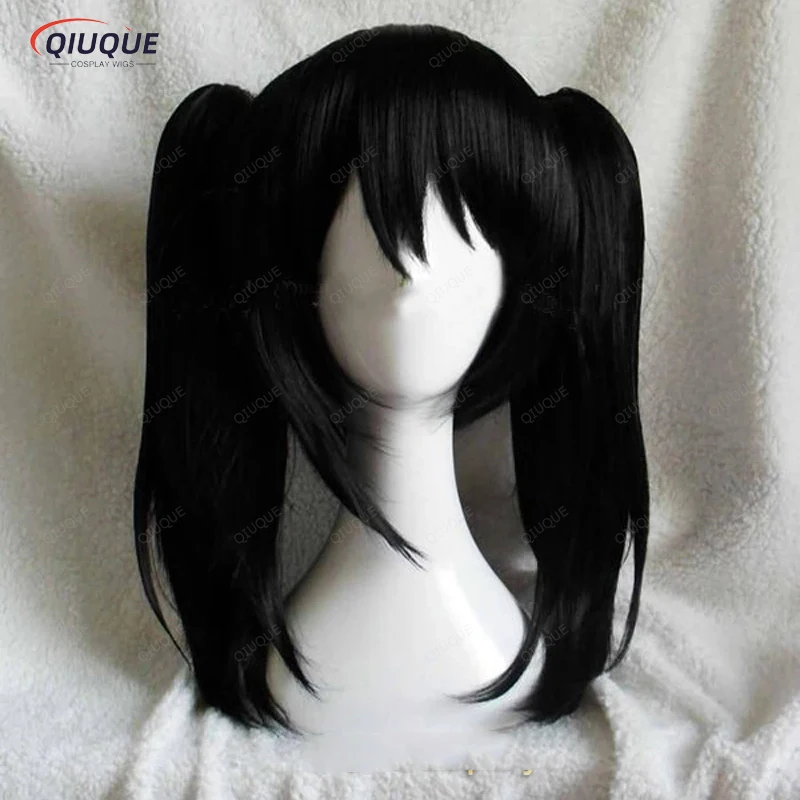 Top Trends: Anime LoveLive Love Live Nico Yazawa Niko Short Black Ponytail Heat Resistant Hair Cosplay Costume Wig + Bow Hairpins Shoppable Styles