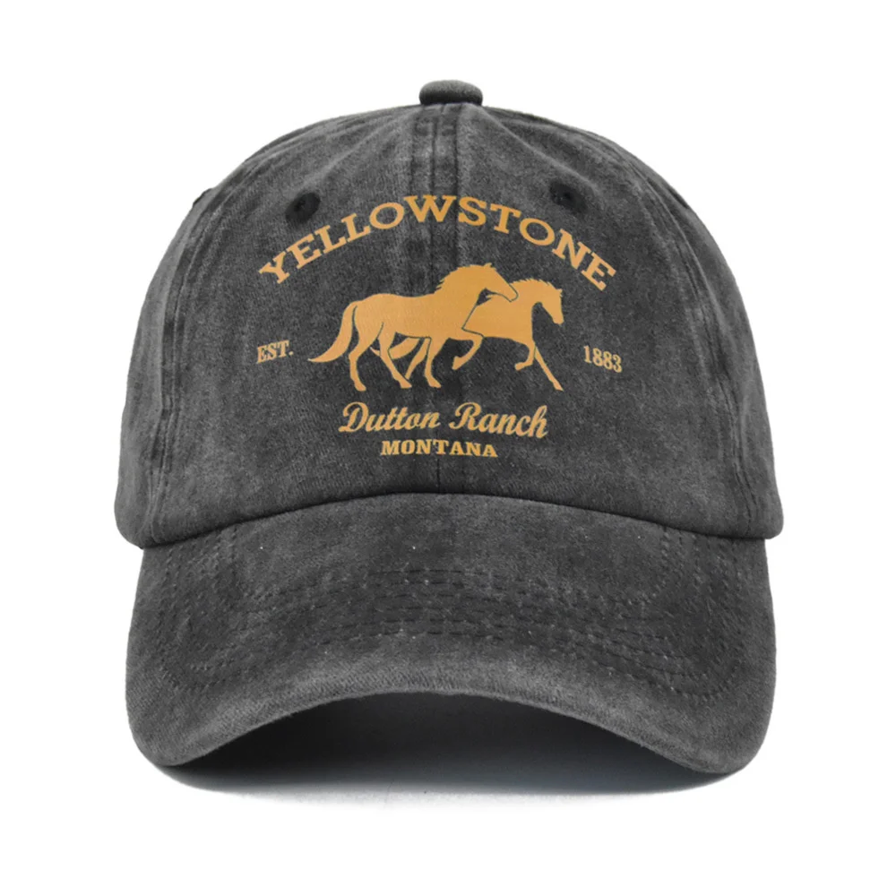 Top Trends: Yellowstone Dutton Ranch Baseball Cap Vintage Washed Cotton Dad Hat Distressed Sports Hat Snapback Hat Visors Shoppable Styles - Image 2