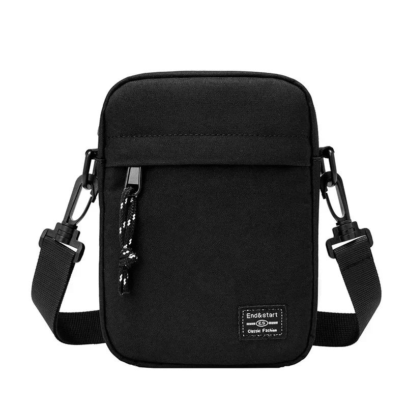 Top Trends: Fashion Men&#039;s Bag Canvas Small Shoulder Bag Trendy Diagonal Chest Bag Lightweight Boy Mini Casual Bag Mobile Phone Waist Pack Shoppable Styles