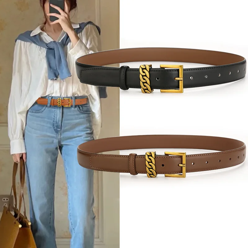 Top Trends: Women's Belt Artistic Retro Jeans Decorative Belt Casual Suit Sweater Waist Belt And Fried Dough Twist Button New Pattern Shoppable Styles