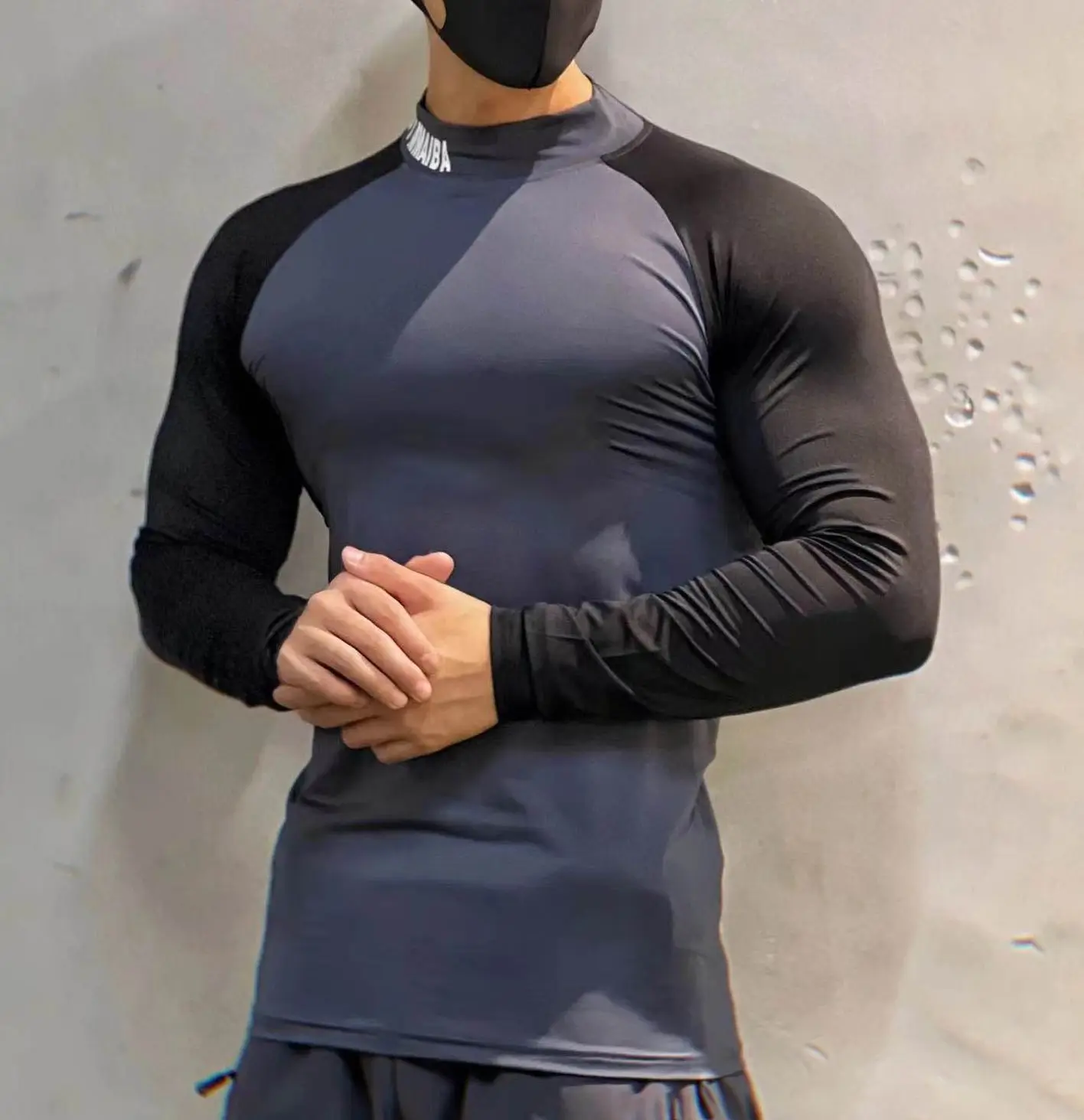 Top Trends: Men Turtleneck Long Sleeve Shirts Slim Fit Bodybuilding Tshirt Patchwork For Men Woukout Fitness Training Shirt Shoppable Styles