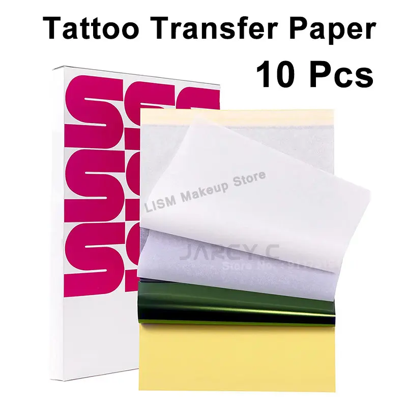 Top Trends: 10pcs Tattoo Transfer Paper Spirit Tattoo Stencil Copier Carbon Thermal Paper Leaves Tattoo Supply A4 Paper Size Accessories Shoppable Styles