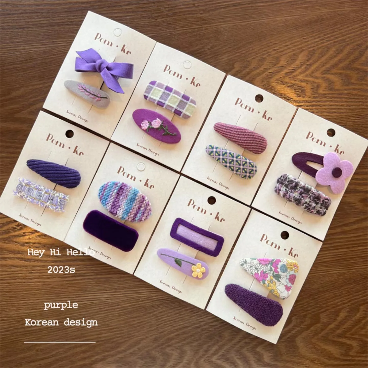 Top Trends: 2023 Winter Purple Elegant Hairpins Women Girls Kids Hair Clips Pin Barrettes Accessories Hairgrips Headdress Headwear Ornaments Shoppable Styles