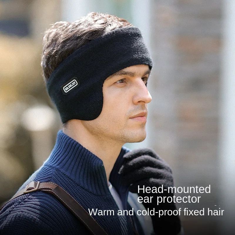 Top Trends: Autumn Winter Ear Covers Men Women Cycling Padded Ear Warm Foldable Windproof Knitted Double Warm Ear Muff Run Cap Shoppable Styles