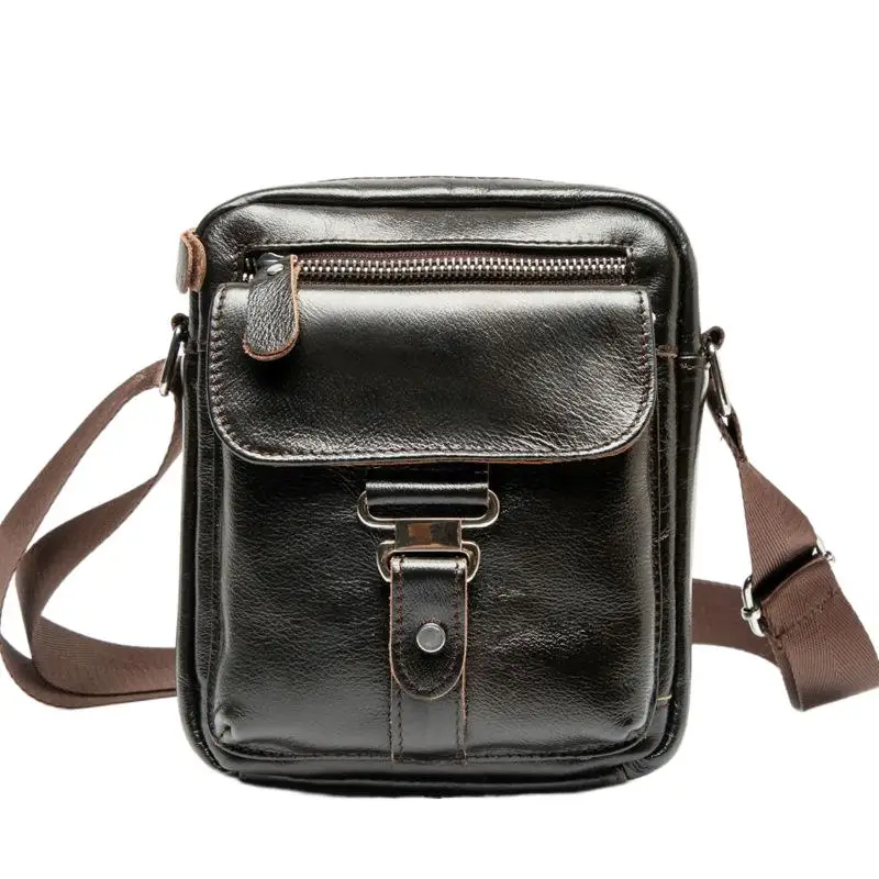 Top Trends: Vintage Cowhide Men&#039;s Shoulder Bag Fashion Business Messenger Bag Genuine Leather Male Crossbody Bag Shoppable Styles