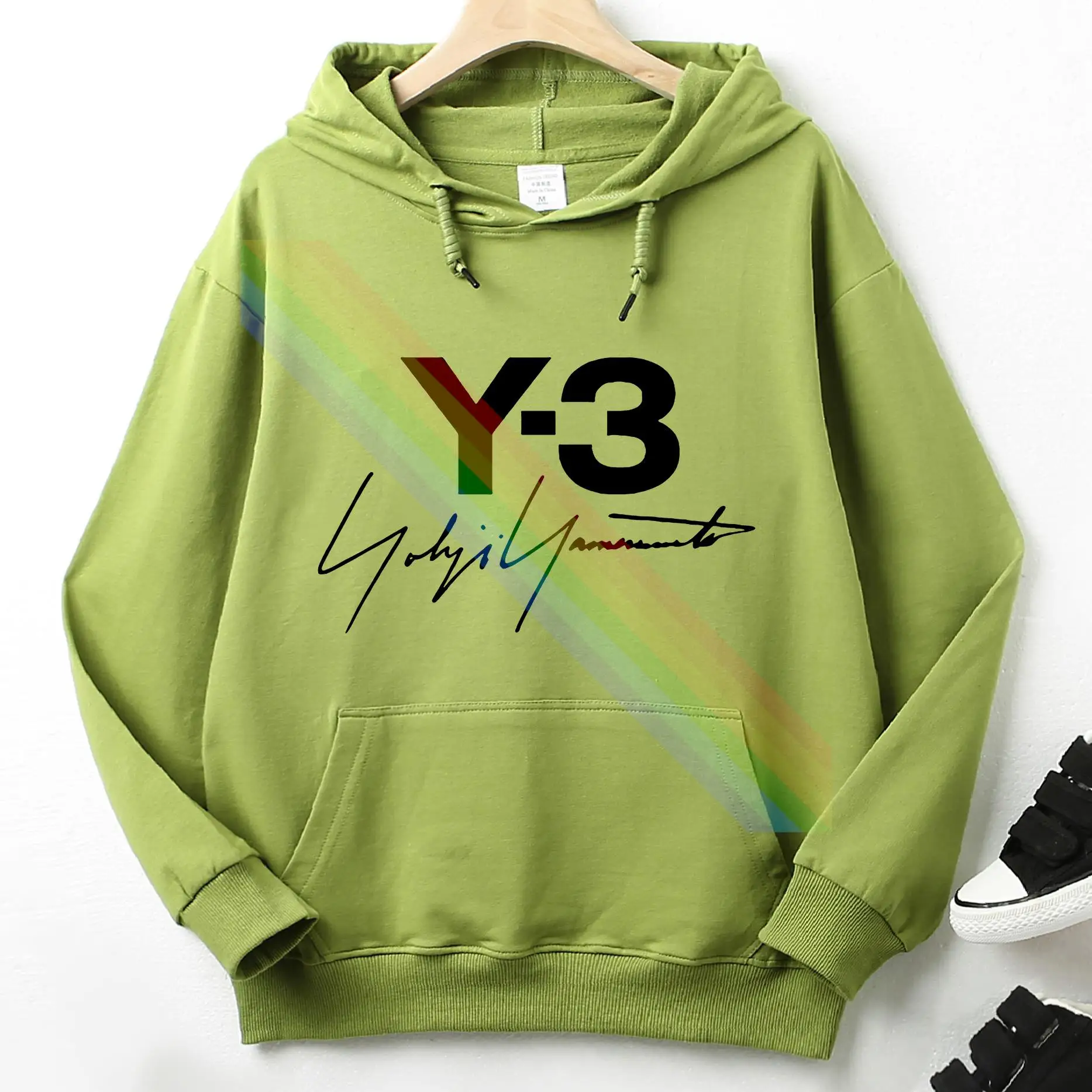 Top Trends: Y3 Yohji Yamamotos Classic Signature For Men Hoodie Autumn Winter Slim Long Sleeve Pocket Sweatshirt Unique Unisex Tops Pullover Shoppable Styles - Image 4