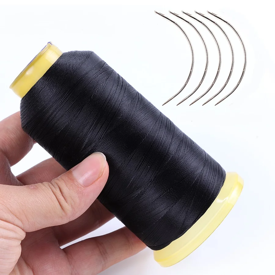 Top Trends: Hair Sewing Needles And Thread For Making Wigs 12Pcs Sewing Needles With 1 Roll 2000 Meters Threads For Weaving Total Shoppable Styles