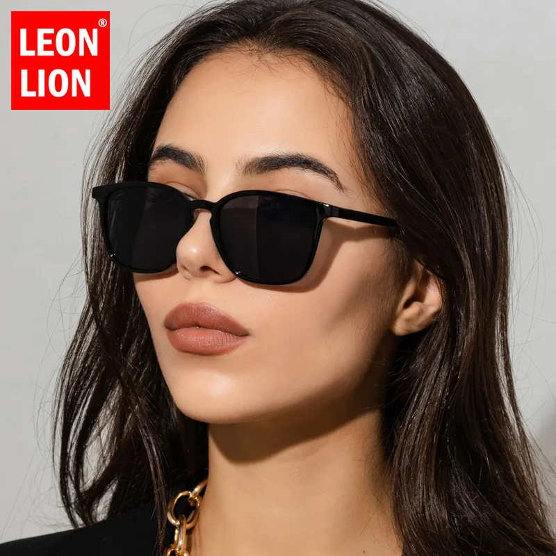 Top Trends: LeonLion Simple Retro Sunglasses Women / Men Square Trend Eyeglasses Women High Quality Glasses Women Gafas De Sol Mujer UV400 Shoppable Styles