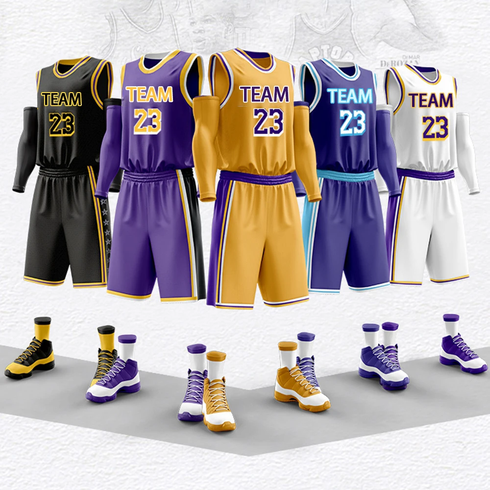 Top Trends: Free Custom Men&#039;S Basketball Jersey Set, Uniform, Team Breathable Quick Drying Sportswear, Training Vest, Shorts, Sportswear Shoppable Styles