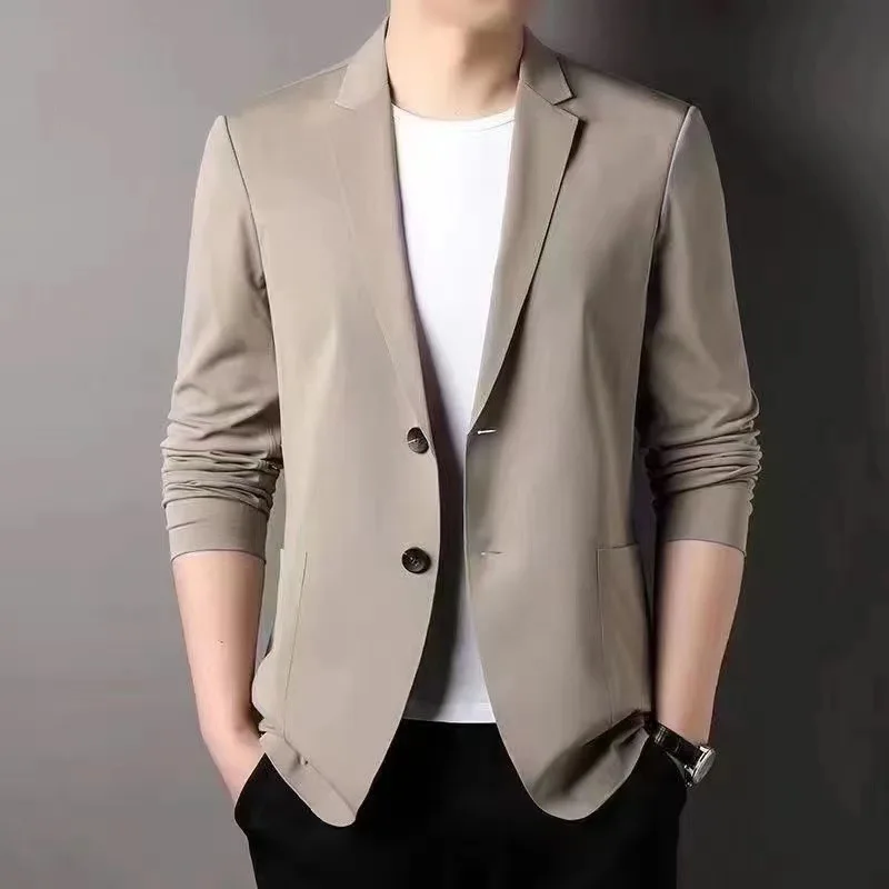 Top Trends: New Spring Summer Thin Blazers Men Business Casual Solid Color Fashion Style Lightweight Coat Slim Fit Male Jacket M-5XL Shoppable Styles