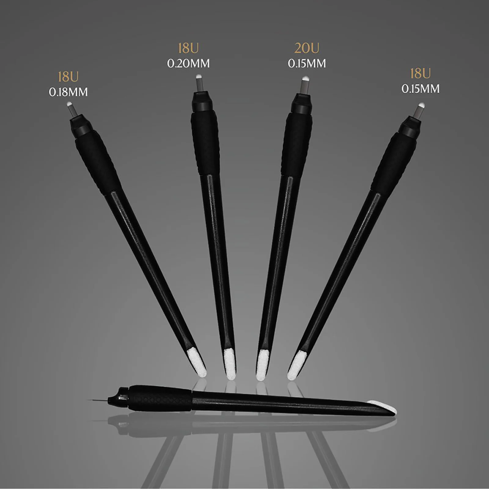 Top Trends: New 5 / 10 / 50PCS Sterilized Permanent Makeup Eyebrow Tattoo Tools 0.15 / 0.18mm Disposable Microblading Pen With U Blades Shoppable Styles - Image 5