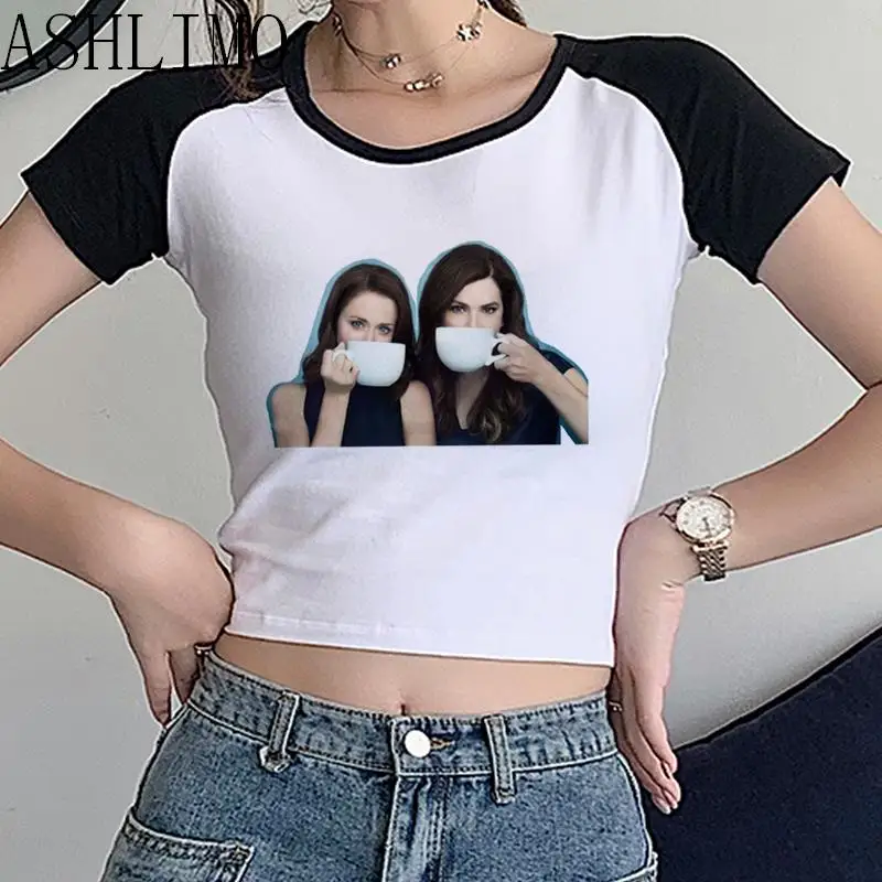 Top Trends: Gilmore Girl Luke's Coffee But Tow Women Summer T Shirt Crop Top T Shirt Central Perk Friends TV Show Crew Neck T Shirt Camiseta Shoppable Styles - Image 2