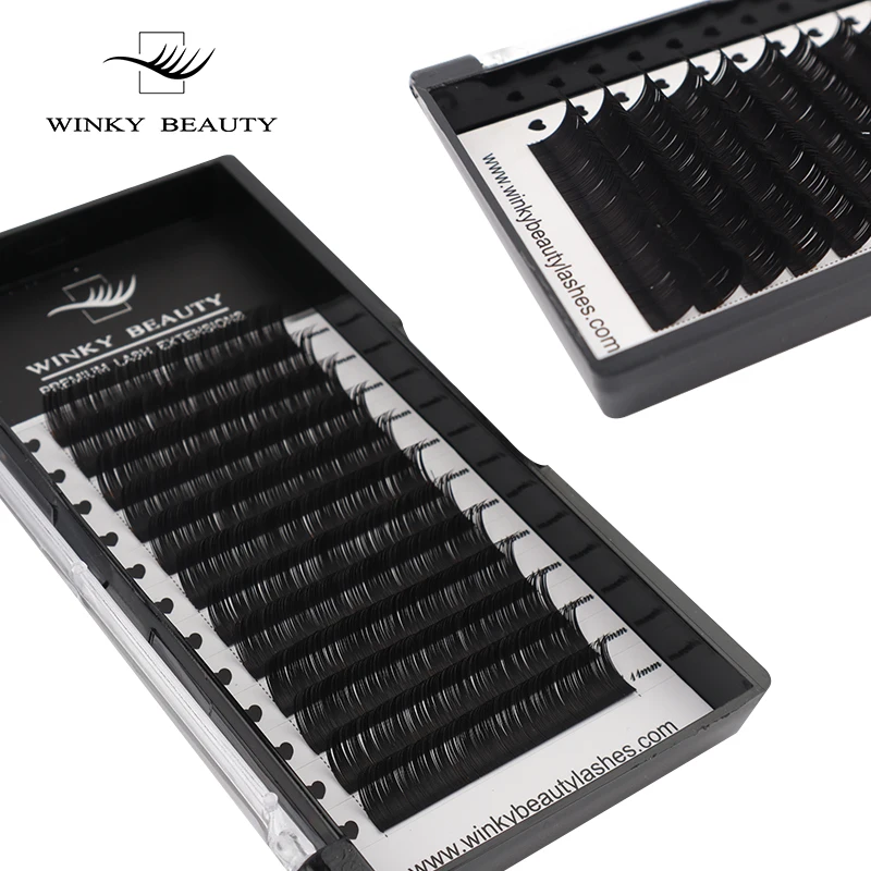 Top Trends: 1 Pc 0.03-0.20mm C / CC / D / DD Curl Eyelash Extension Thin And Soft Material Volume Lash Individual Eyelashes Premium Fake Lashes Shoppable Styles