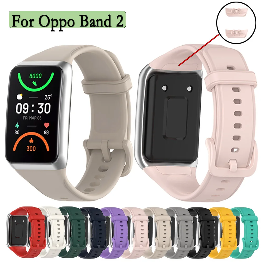 Top Trends: Strap For Oppo Band 2 Silicone Bracelet Sport Wrist Replacement Strap Soft For Oppo Band2 Wristband Accessories Supplies Shoppable Styles