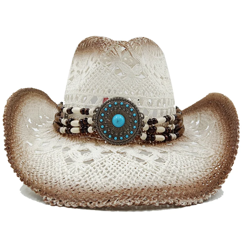 Top Trends: Featured Cowboy Hat Vintage Straw Hat 2023 New Men's Gentlemen's And Women's Jazz Cowboy Hat Straw Hat Sun Hat Summer Hat Shoppable Styles - Image 5