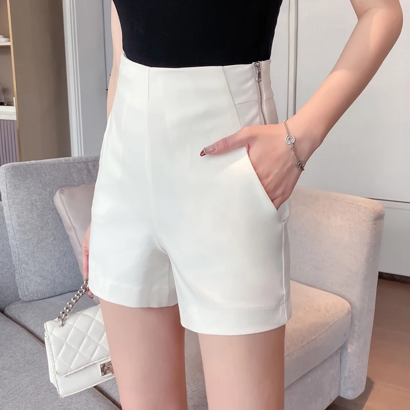 Top Trends: High Waist Women&#039;s Summer Shorts Elegant Short Woman Javascript Trendyol Hot Pants Traf Fashion Clothing 2023 Sexy Shoppable Styles