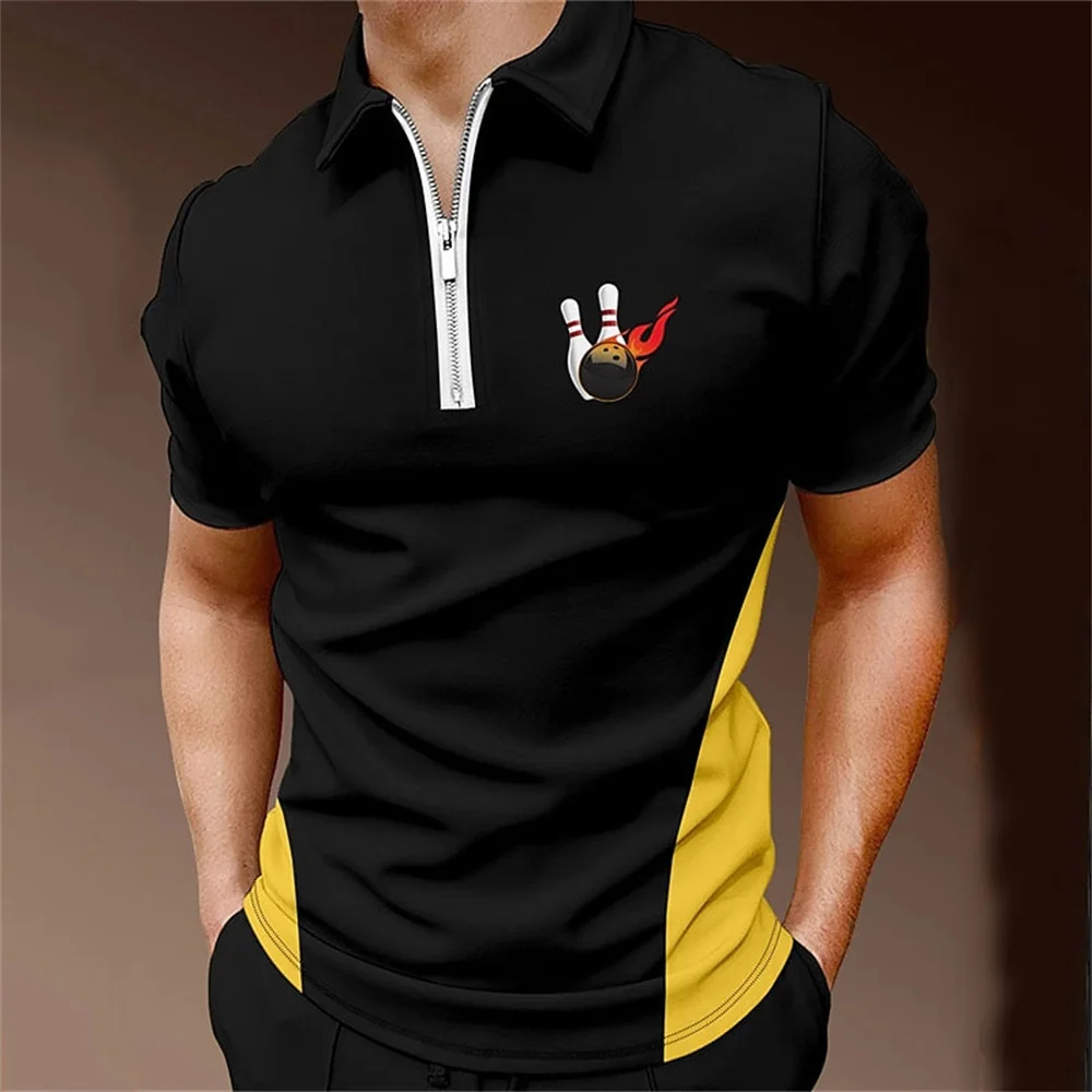 Top Trends: Bowling Men&#039;S Polo Shirt 3d Print Golf Shirt Simple Fashion Men Clothing Summer Sports Breath Polo T-Shirt Loose Oversize Shirts Shoppable Styles