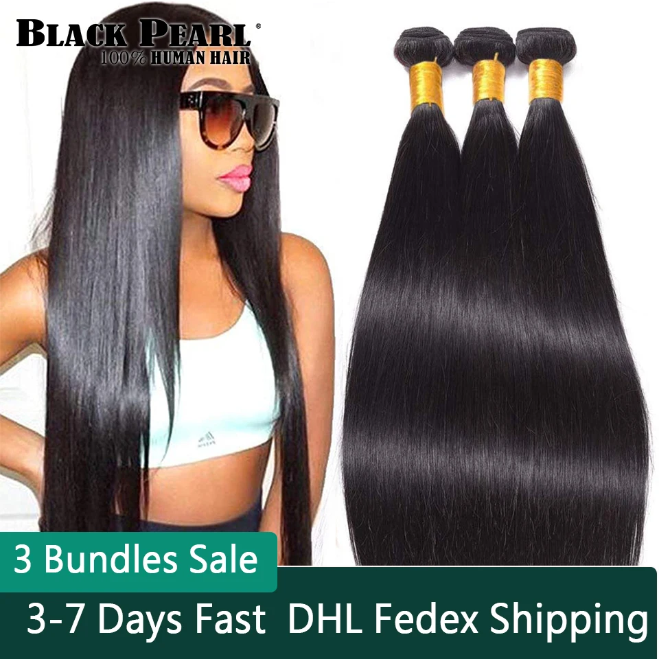 Top Trends: Brazilian Straight Human Hair Bundles Hair Weave Remy Hair Extensions 30 Inch Bundles Bone Straight Hair Tissage Top Quality Shoppable Styles