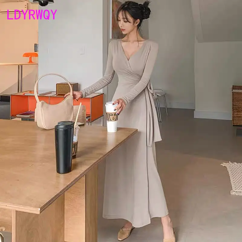 Top Trends: 2022 New Korean Version Of Women Show The Figure Waist Dress A Piece Of Temperament Slim Place Big Block Meat Shoppable Styles