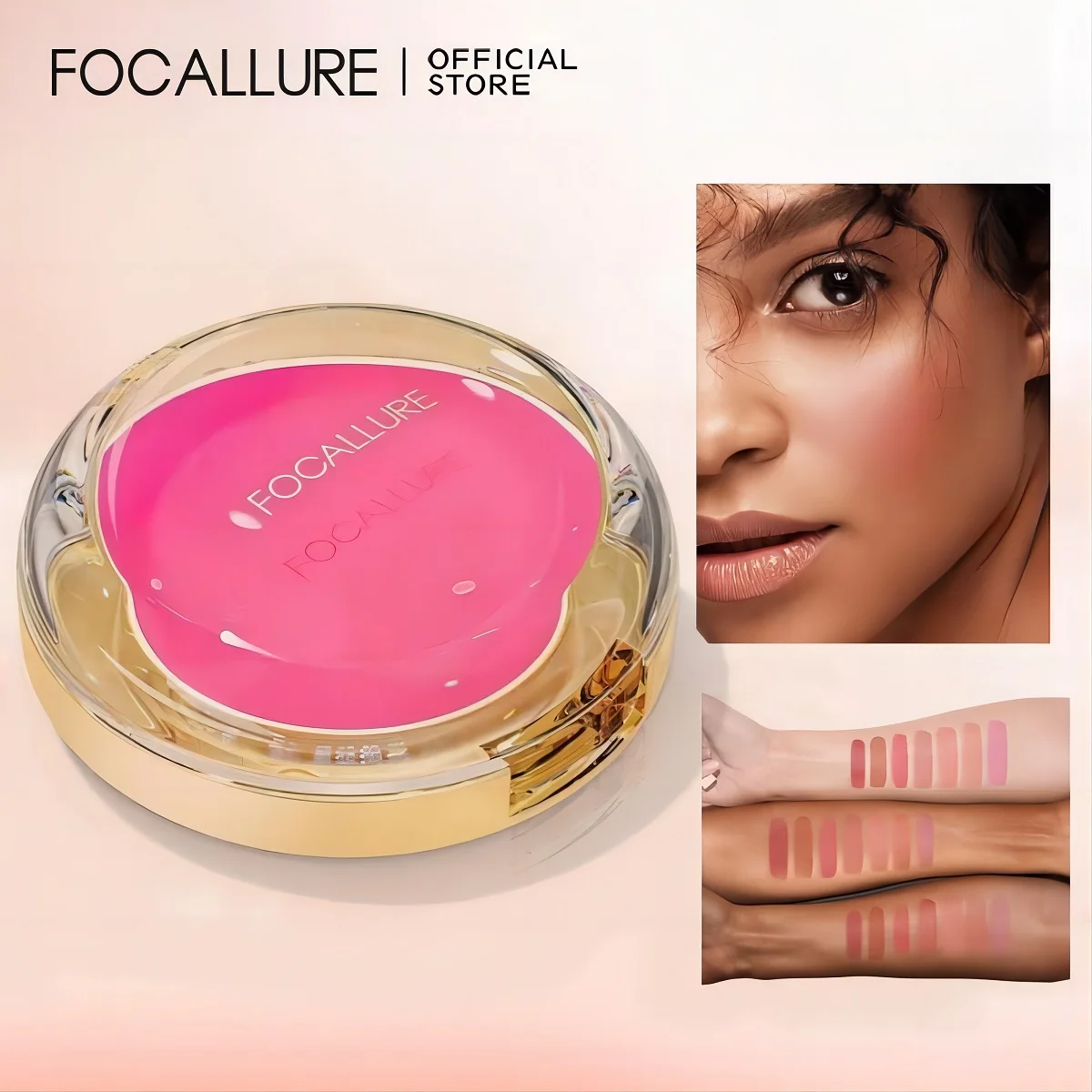 Top Trends: FOCALLURE Blush And Highlighter Palette 7 Colors Long-lasting Lightweight Cheek Contour Face Makeup Cosmetics Shoppable Styles