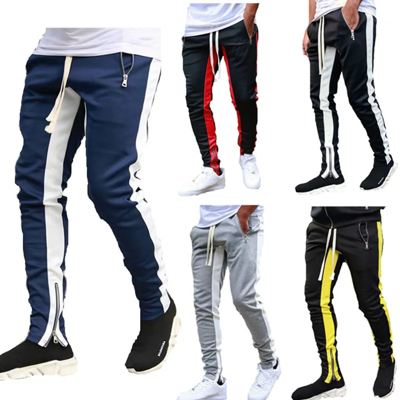 Top Trends: Men Sport Pants Running Pants With Zipper Pockets Soccer Training Jogging Sports Trousers Fitness Football Leggings Sweatpants Shoppable Styles