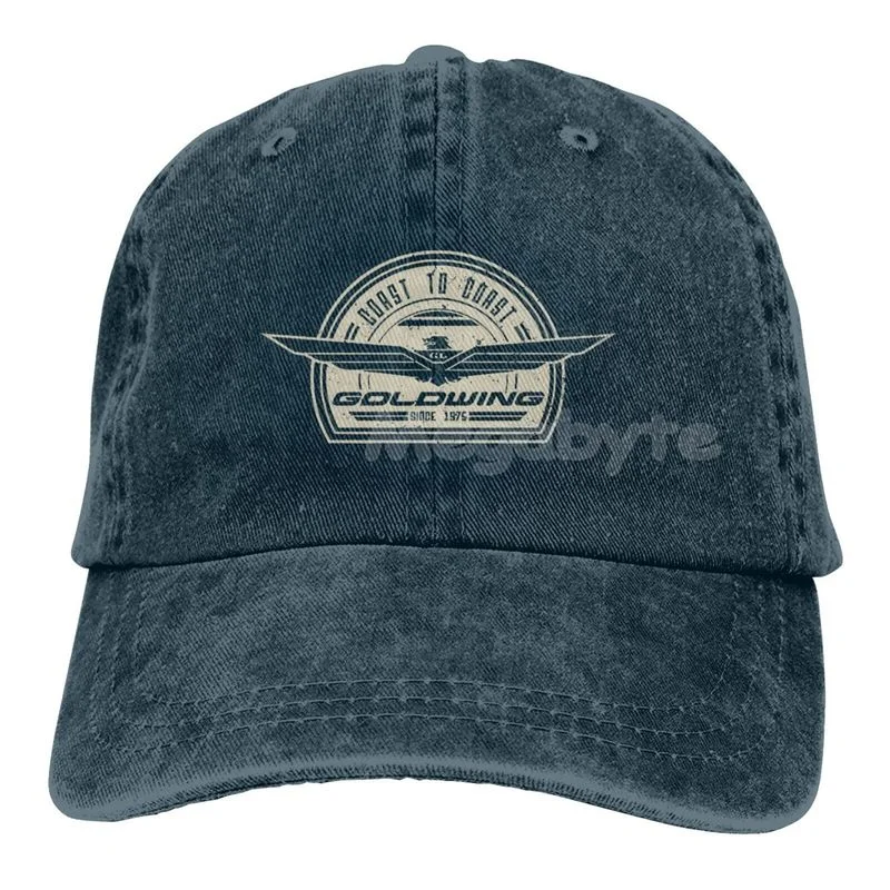 Top Trends: One Nation Design Goldwing Retro Sports Cool Adult Denim Hat With Outdoor Casual Sports Cap Black Shoppable Styles