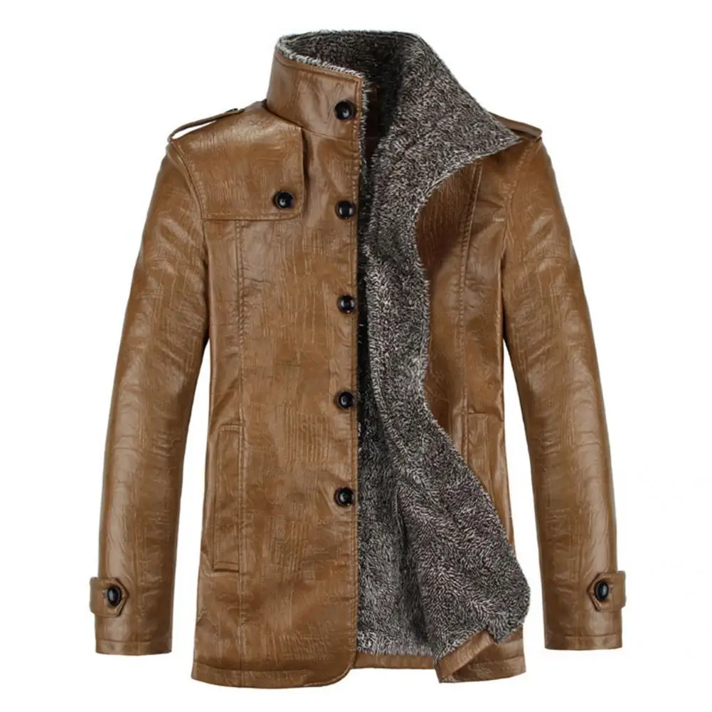 Top Trends: Men Coat Warm Men Jacket Lapel Long Winter Coat Fabulous Long Sleeve Men Coat For Going Out Shoppable Styles