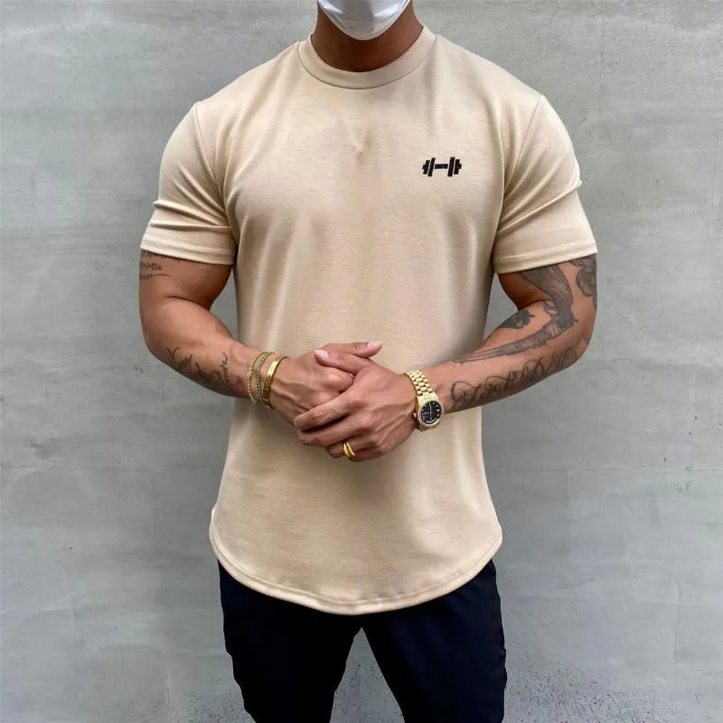 Top Trends: Gym Muscle Fitness T Shirt 2022 New Brand Men Outdoor Hip Hop Streetwear Loose Half Sleeve Male Summer Bodybuilding Tee Tops Shoppable Styles - Image 6