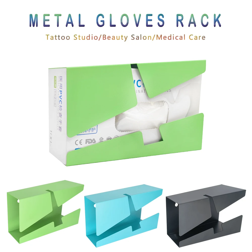 Top Trends: New Colorful Metal Gloves Holder On Wall Easy Fix For Tattoo Shop Beauty Salon Gloves Nitrile Disposable Glove Available OEM / ODM Shoppable Styles