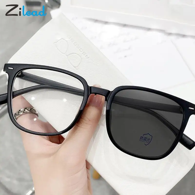 Top Trends: Zilead Photochromic Anti Blue Rays Glasses Women Men Computer Discolored Blue Light Goggle Clear Colorchanging Sunglasses Gafas Shoppable Styles