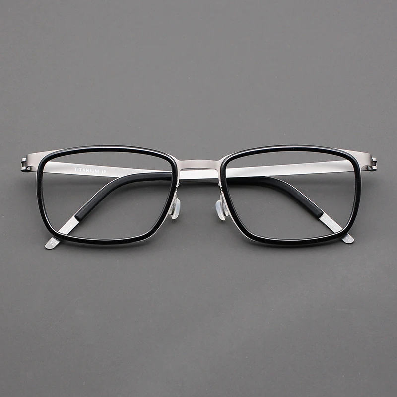 Top Trends: Denmark Brand Ultralight Rectangle Glasses Frame For Men Titanium Optical Myopia Eyeglasses Women Korean Screwless Eyewear 9711 Shoppable Styles