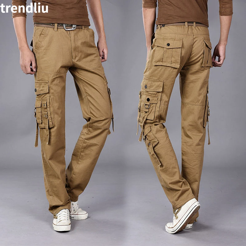 Top Trends: Multi-Pocket Casual Pants Men Military Tactical Joggers Cargo Pants Men's Outdoor Hiking Trekking Sweatpants Male Hip Hop Bottom Shoppable Styles