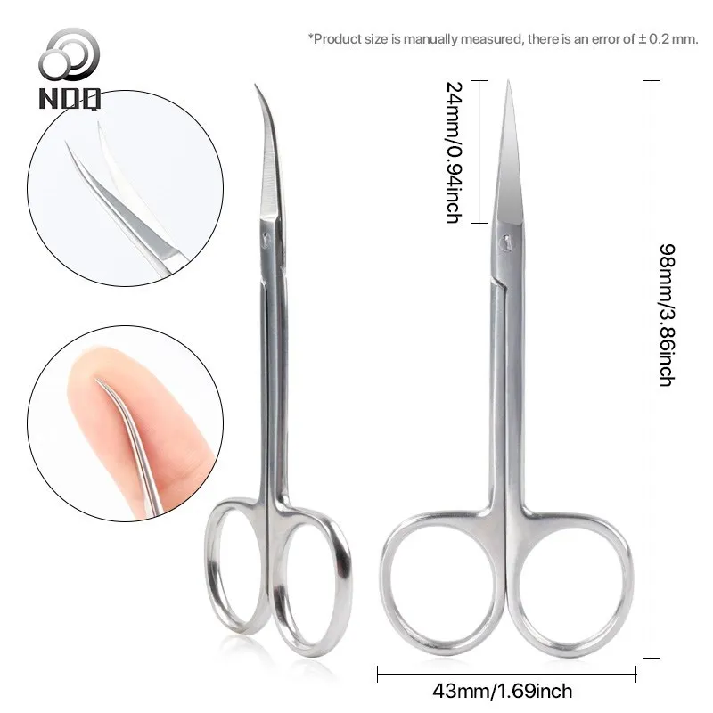 Top Trends: Nail Tool Scissors Cutter Scissors Manicure Pedicure Tools Stainless Steel Dead Skin Scissor Remover Nipper Clipper Nails Art Shoppable Styles