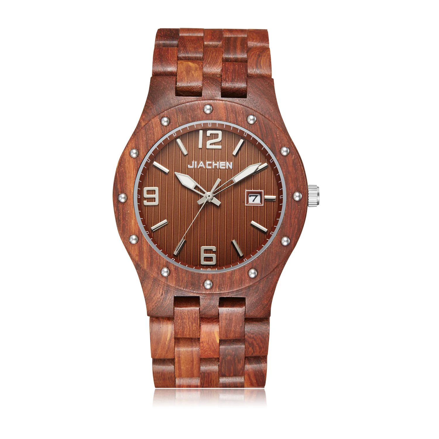 Top Trends: Luxury Brand Waterproof Wood Watch Men Quartz Watches Wooden Band Calendar Analog Male Elegant Wristwatches Relogio New 2023 Shoppable Styles