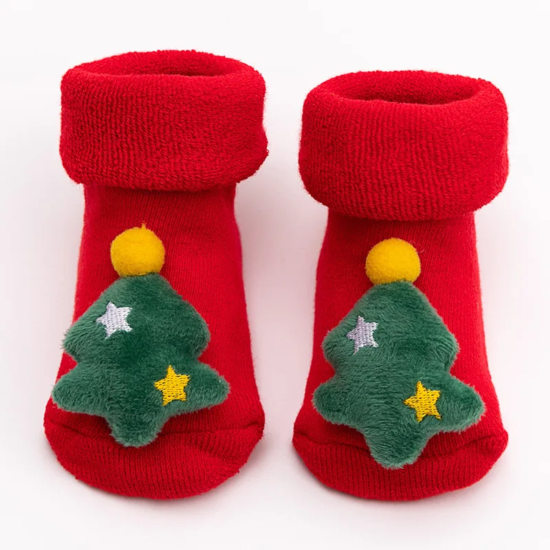 Top Trends: Kids Children's Socks For Girls Boys Thicken Print Cotton Toddlers Baby Christmas Socks For Newborns Infant Short Socks Clothing Shoppable Styles - Image 4