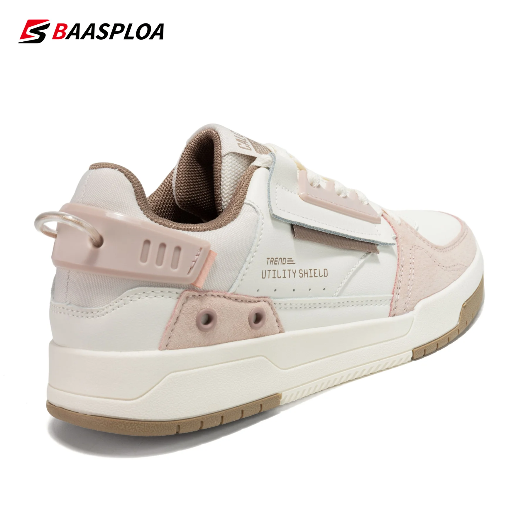 Top Trends: Baasploa Women Skateboarding Shoes For Women Casual Sneakers Breathable Walking Shoes Non-Slip Outdoor Shoppable Styles - Image 4