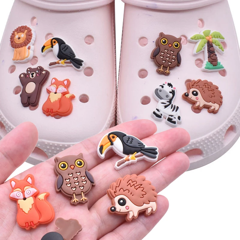 Top Trends: Wholesale 1pcs PVC Shoe Accessories For Crocs Charms Animal Badge Women Clogs Buckle Kids Pins Decoration Jeans Wristbands Shoppable Styles