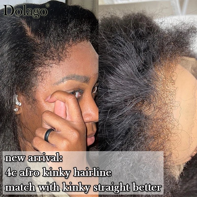 Top Trends: Kinky Edges Natural Hairline Wig Glueless Full Lace Human Hair Wigs Kinky Straight 13x6 Lace Front Human Hair Wigs Curly Baby Shoppable Styles