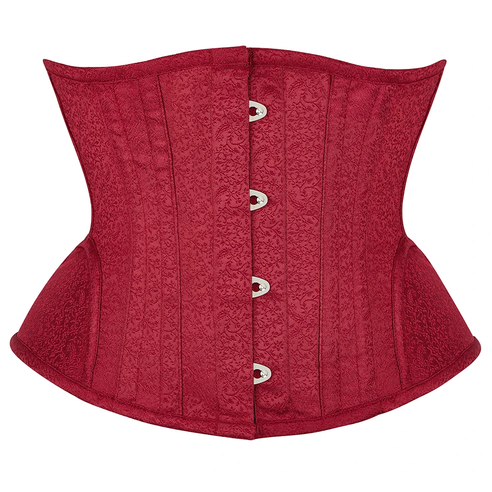 Top Trends: Short Torso Red Underbust Corset Steampunk Corselet Top Hourglass Curve Shaper Slimming Waist Trainer Shoppable Styles - Image 2