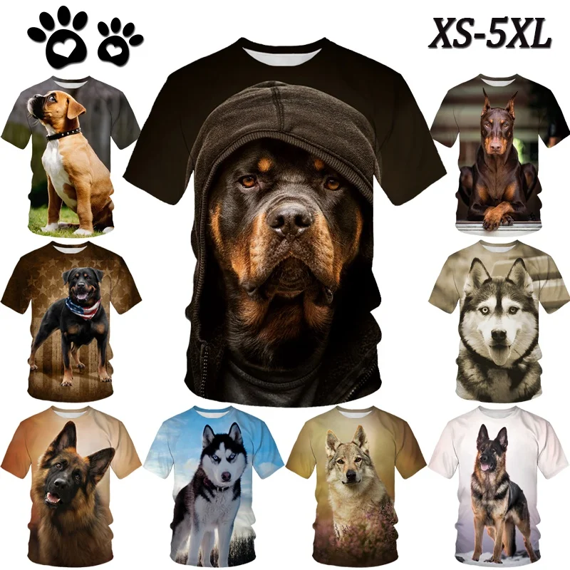 Top Trends: New Fashion Unisex Funny 3D Cute Dog Print T Shirt Casual Short Sleeve T Shirt Shoppable Styles