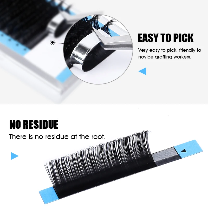 Top Trends: MASSCAKU 12 Lines Mix-Length Matte Black Individual Eyelash Extension Volume Cashmere Natural Long Silk Classic Lash Extension Shoppable Styles - Image 4