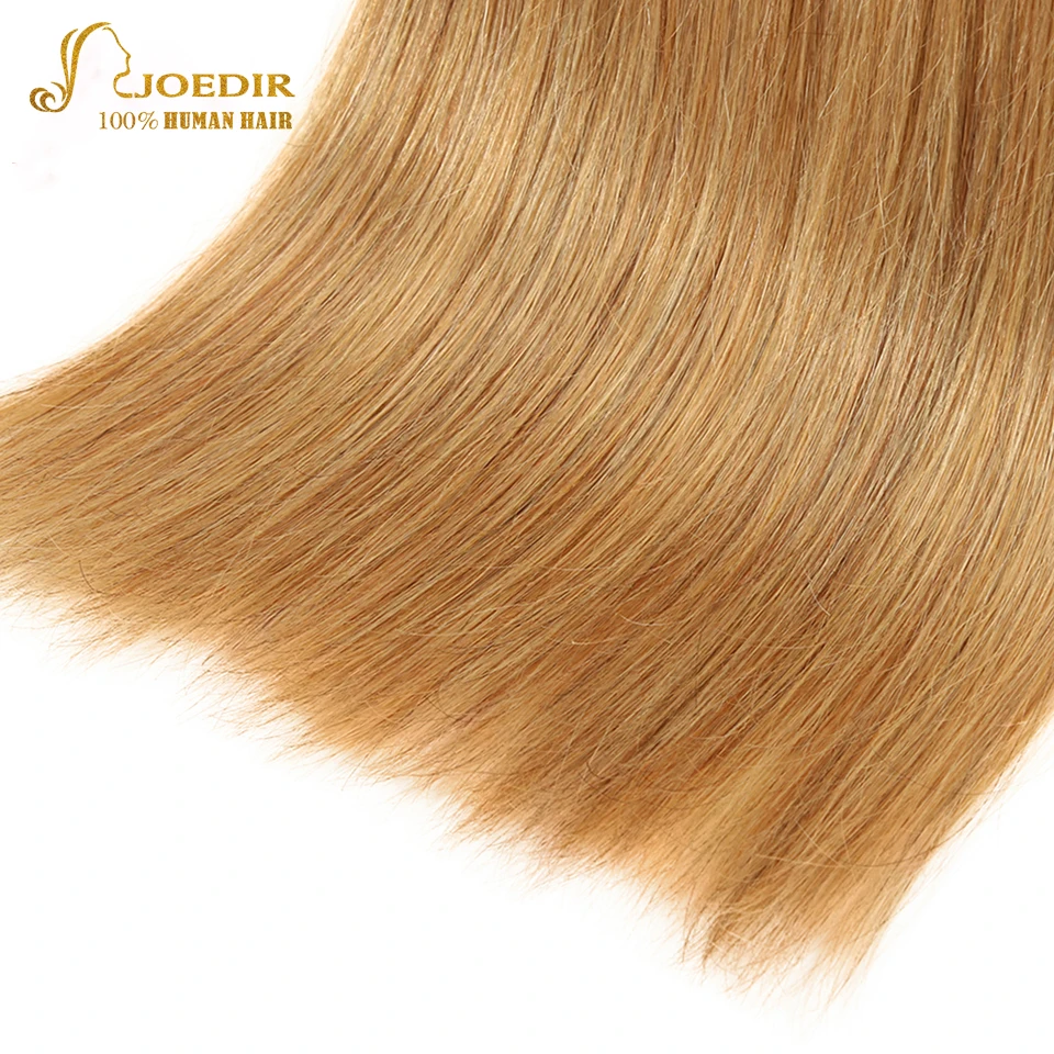 Top Trends: Joedir Wholesale Honey Blonde 27 Color Bundles Human Hair Brazilian Natural Remy Straight Hair Can Made To Wig Remy Extension Shoppable Styles - Image 6