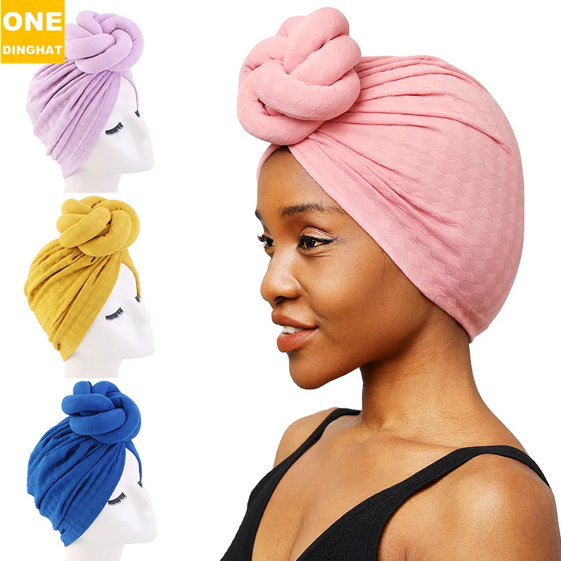 Top Trends: Women Large Flower Stretch Turban Headwrap Beanie Hat Wedding Party Headwear Ladies Turbante Mujer Bandanas Chemo Cap Head Cover Shoppable Styles